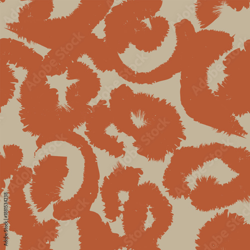 Brown Animal Leopard Seamless Pattern Background