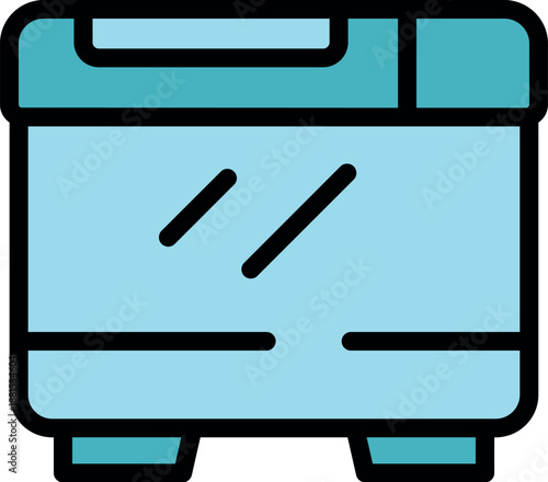 Portable freezer ideal for keeping food and drinks cold while traveling, camping, or picnicking