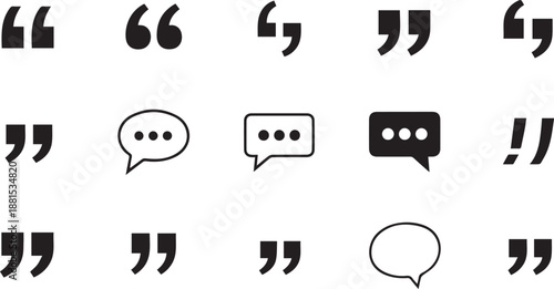 Quote mark collection. Quotation icon set. Vector illustration.eps