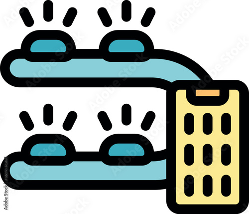 Hydroponic system controlled by mobile app, representing innovative agriculture and technology