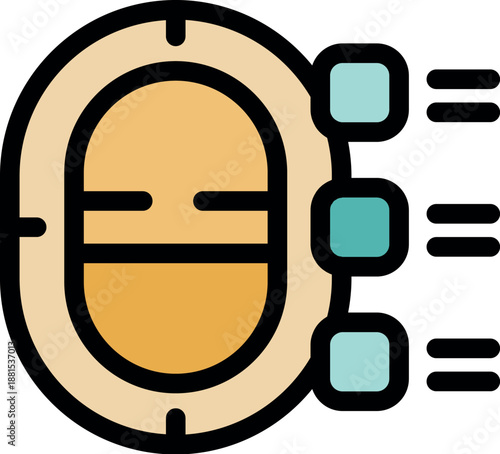 Futuristic nanorobot distributing nanoparticles for precise medical treatment