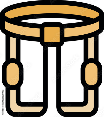 Empty tactical belt with leg holsters ensuring quick access to tools and equipment