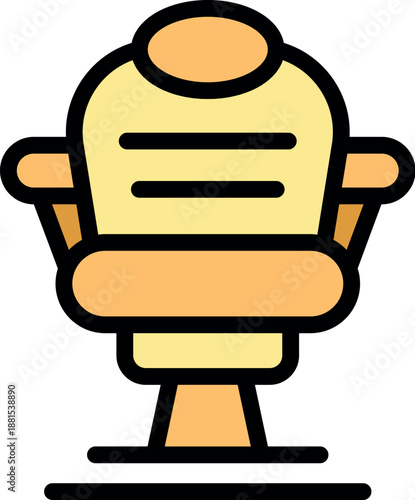 Swivel chair featuring comfortable upholstery and a sturdy base, ideal for home offices or professional workspaces