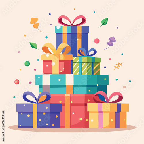 Colorful gift boxes