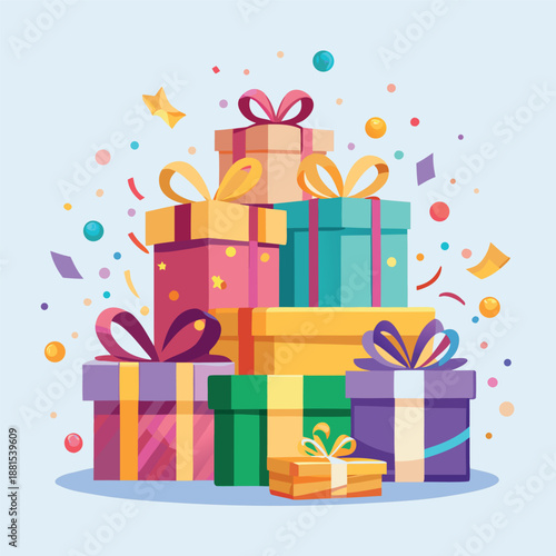 Colorful gift boxes