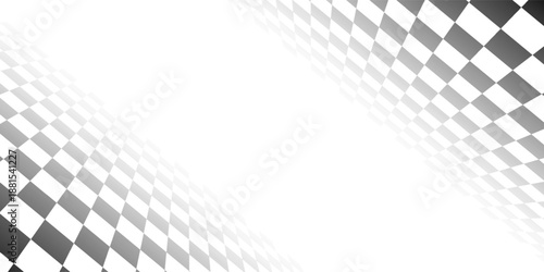 Black and white checkered seamless pattern. Endless background. Racing flag texture