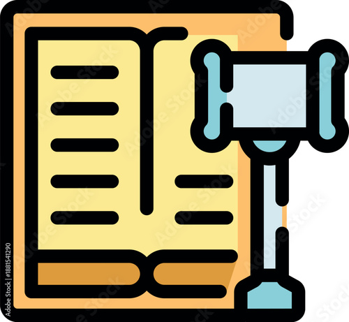 Open law book with judge gavel symbolizes legal decisions, court proceedings, and upholding justice within the legal framework