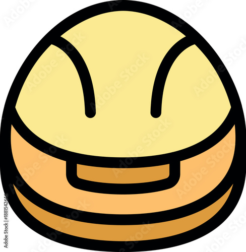 Yellow hard hat safeguarding workers on construction sites, promoting occupational safety and health