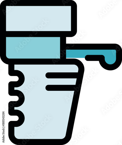 Water cooler dispenser pouring refreshing water into a cup, providing hydration on a hot day