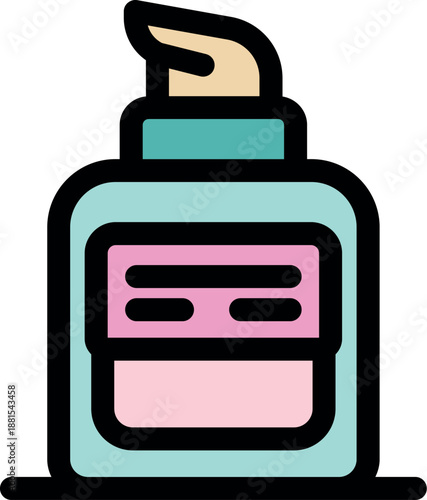 Foundation makeup bottle featuring a pump dispenser, ideal for precise and hygienic cosmetics application