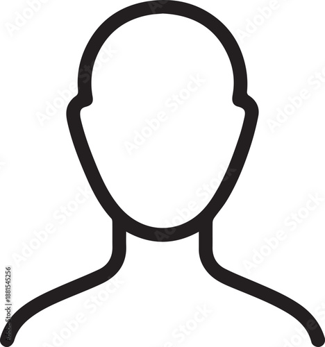 An abstract outline drawing of a person, minimalist illustration suitable for design elements and concept representation.