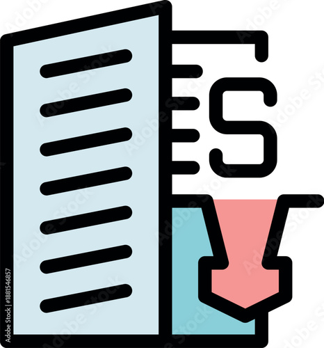 Saving money icon highlighting financial planning and investment for future security