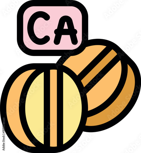 Calcium supplement pills ensuring strong bones and overall well being, promoting healthy lifestyle choices