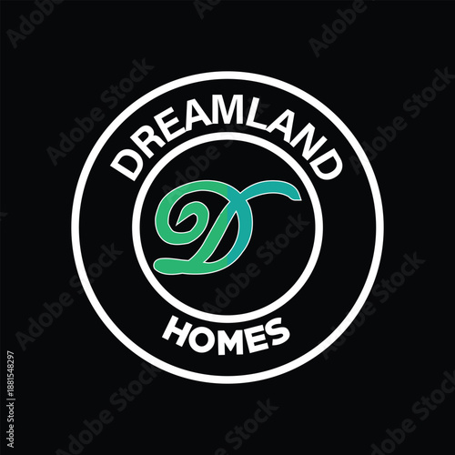 Dreamland t shirt logo design
