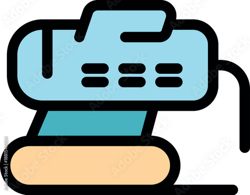 Electric belt sander simplifying woodworking tasks, ideal for smoothing and finishing various surfaces