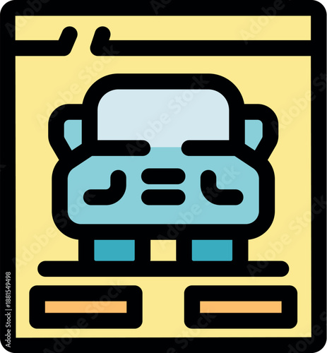 Website interface displaying car rental options, allowing users to browse and reserve vehicles online