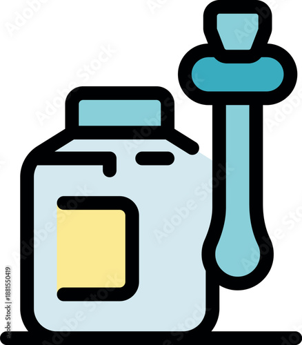 Sport nutrition plastic container with measuring scoop for protein powder, gainer or creatine