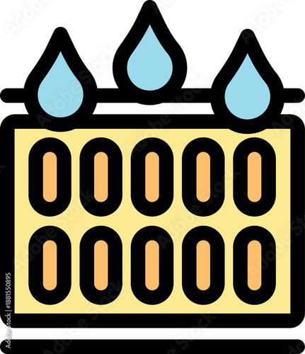 Waterproof breathable textile membrane is protecting from water drops, allowing moisture vapor to pass through