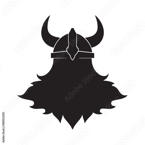 Powerful Viking Warrior Logo Representing Strength