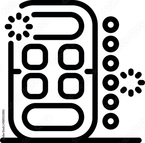 Mobile phone being charged wirelessly and showing a loading status