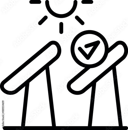 Solar panels are converting sunlight into electricity, symbolizing a sustainable approach to power generation