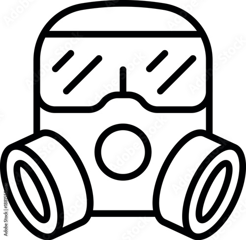 Gas mask providing safety and protection against hazardous materials, viruses, and toxic fumes