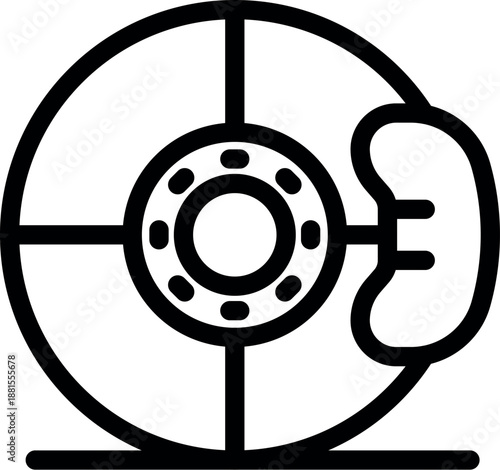 Bionic kidney receiving electric impulse through a futuristic circular device enhancing human health