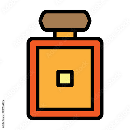 Aftershave Bottle Vector Filled Icon Design