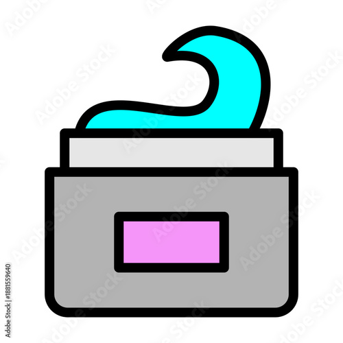 Hair Gel Vector Filled Icon Design