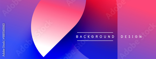 Abstract gradient background. Vivid colors blend, creating dynamic visual effect. Text reads background design. Simple, modern aesthetic.