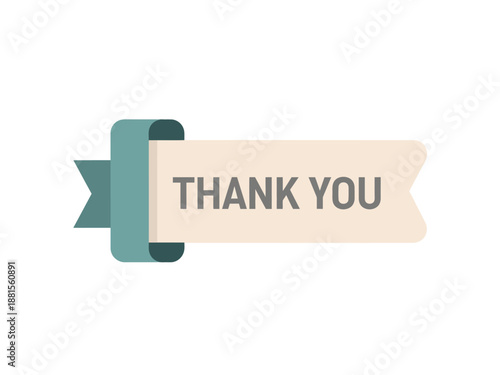 Thank You Banner with Ribbon