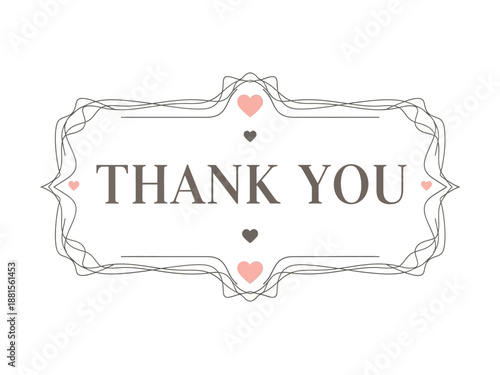 Thank You Message for Friends and Family with a Simple, Elegant Design