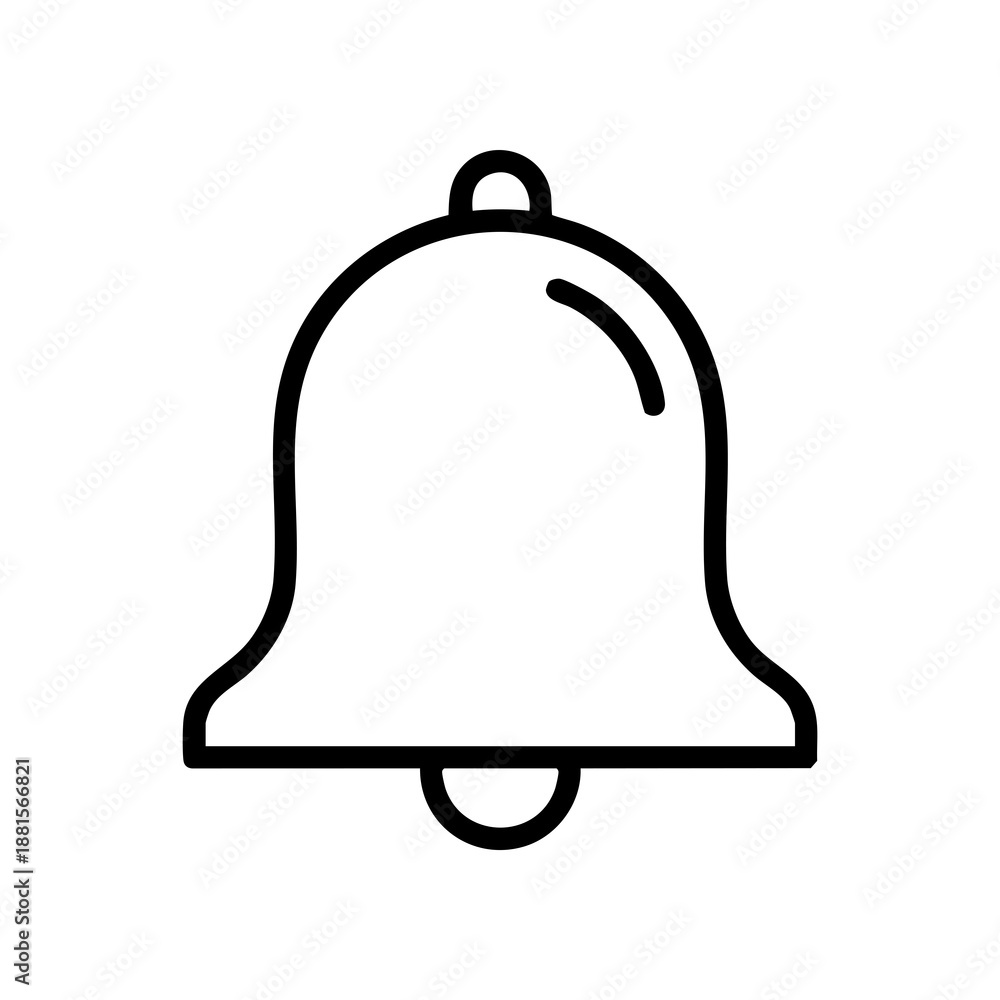 Obraz premium Notification bell icon