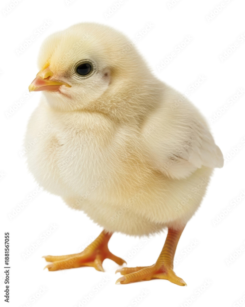 Obraz premium Charming baby chick hatching in a cozy farm environment isolated on transparent background