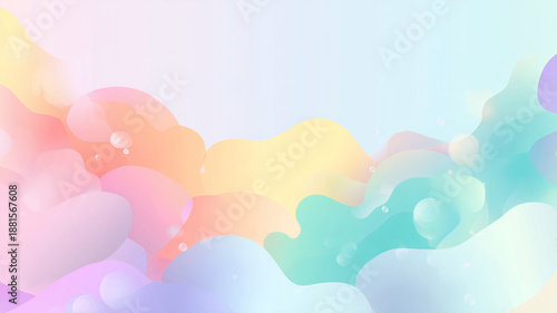pastel background, clean style
