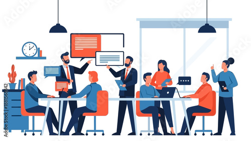 Business Team Meeting Office Discussion Collaboration.