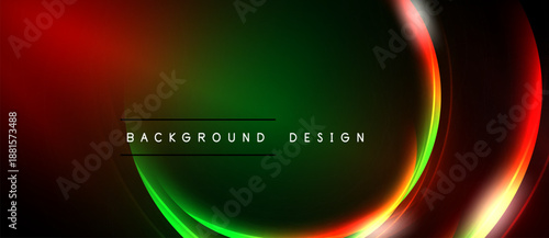 Abstract vibrant design. Smooth gradients blend red, green, yellow. Modern aesthetic, perfect backdrop for digital projects.