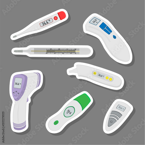 set different types of thermometers for prevention coronavirus