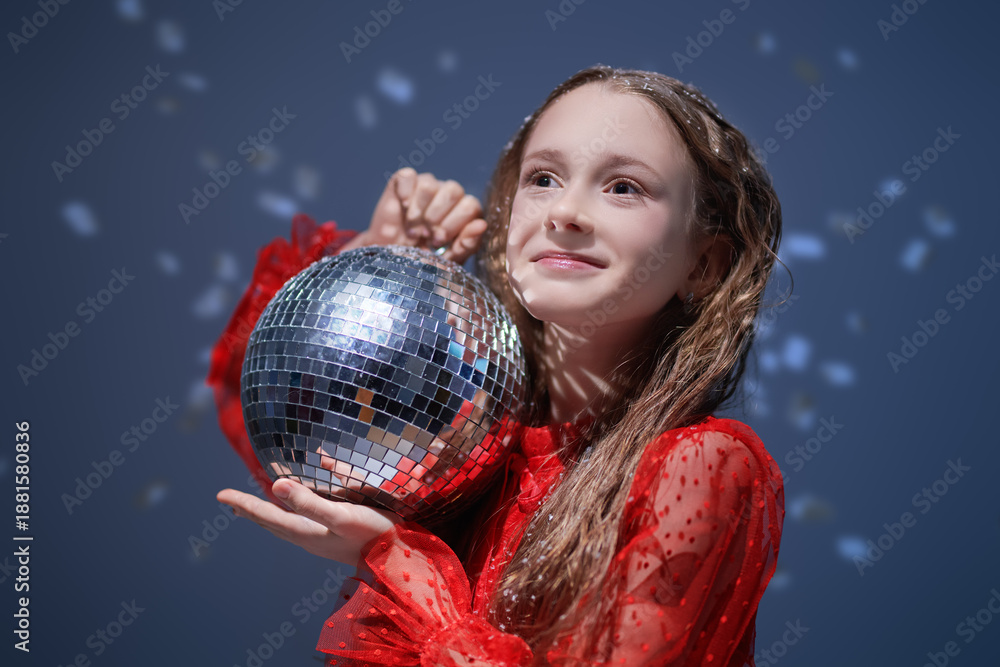 Naklejka premium Holiday Magic Child