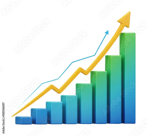 Free Download Business growth trends market analysis data visualization digital isolated on transparent background - GFXLoad