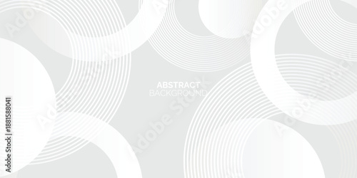 Abstract grey circle background with pattern. Dynamic shapes composition. Minimal geometric. Modern graphic design elements.