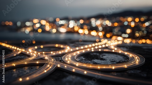 Wallpaper Mural making concept with multiple glowing paths converging into one clear direction Torontodigital.ca