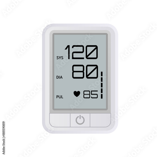 electronic blood pressure monitor - vector illustration
