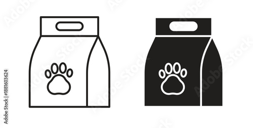 фотографія Pet food bag icons