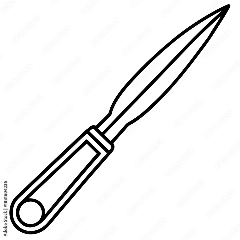 Fototapeta premium Scalpel line art vector