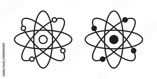 Science icons. Outline icons vector collection. flat illustrations