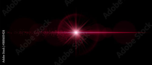 Luminous optical flare with glowing orbs and smooth reflections. Ideal for overlays, modern graphic effects, and cinematic lighting compositions.