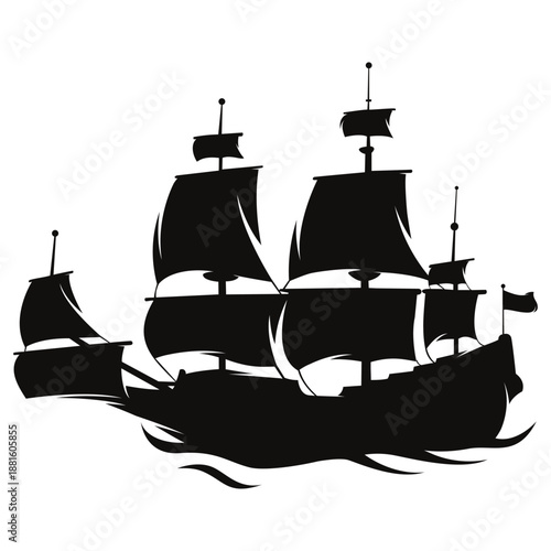 ship silhouette vector