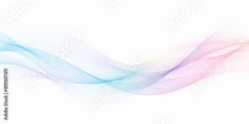 Abstract blue wave and colorful smoke design featuring smooth flowing lines and futuristic bright curves over a vibrant motion pattern backdrop vector illustration