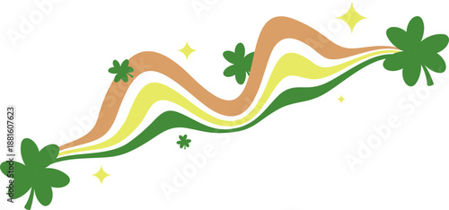 Patrick's Day Rainbow Illustration